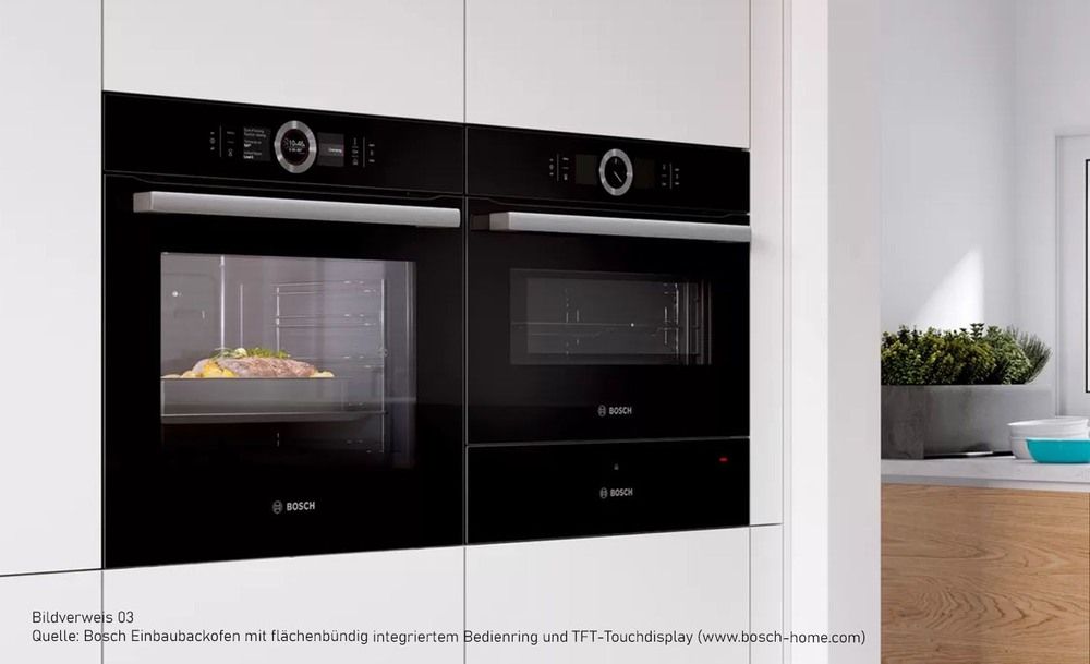 Oven with touch display