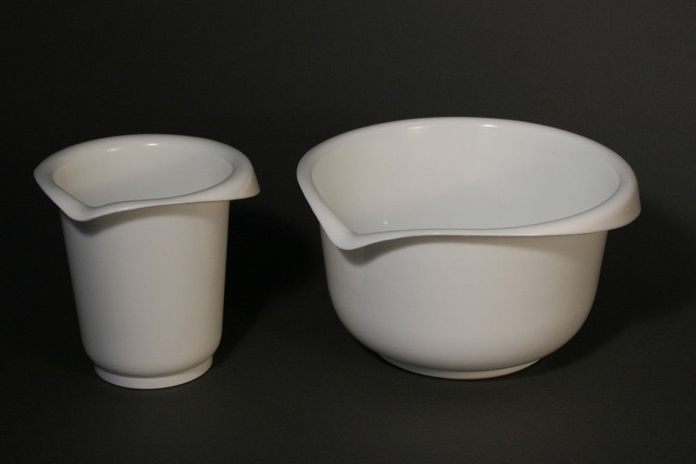 Krups mixing bowls large and small in white