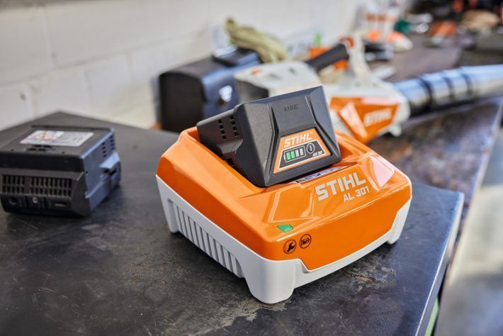 Stihl battery is charging