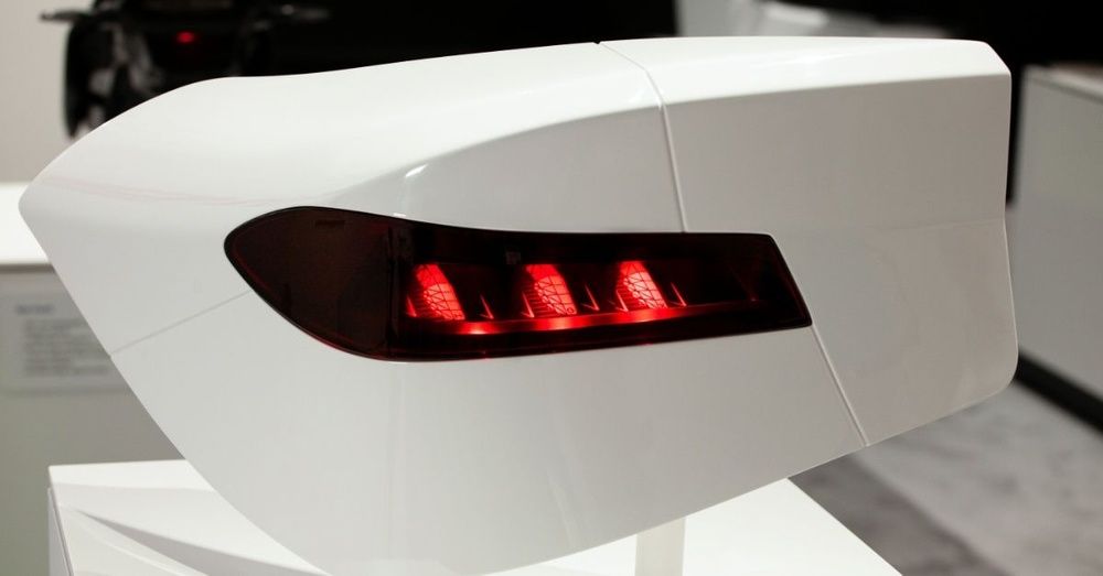 Model of a car tail light