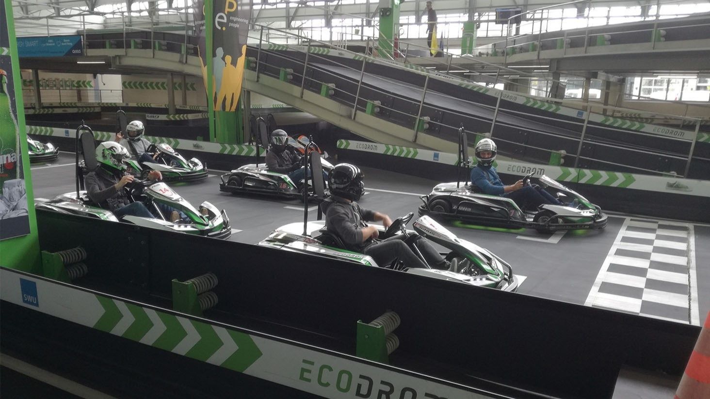 Group drives go-kart