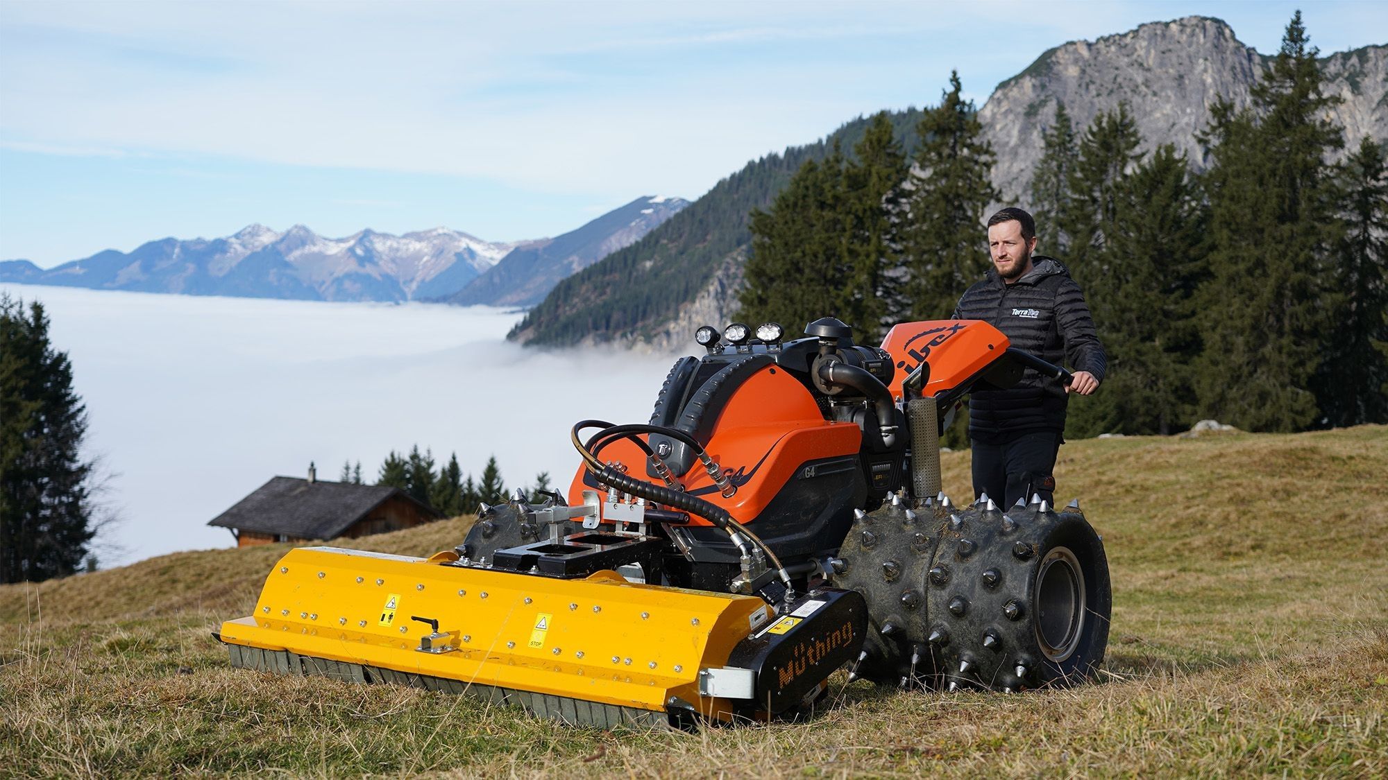Ibex G4 is operated on a mountain.