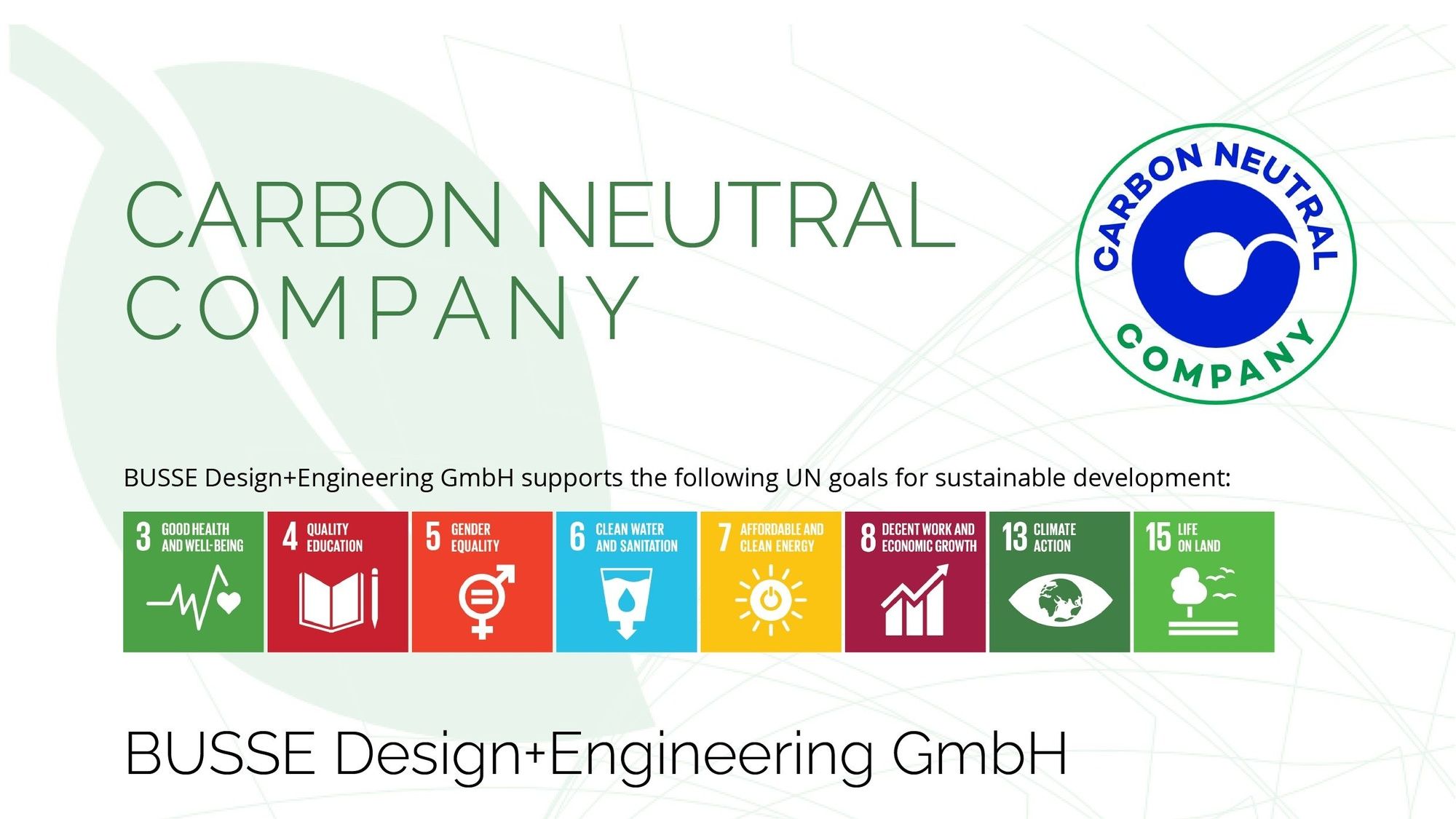 Carbon neutral company