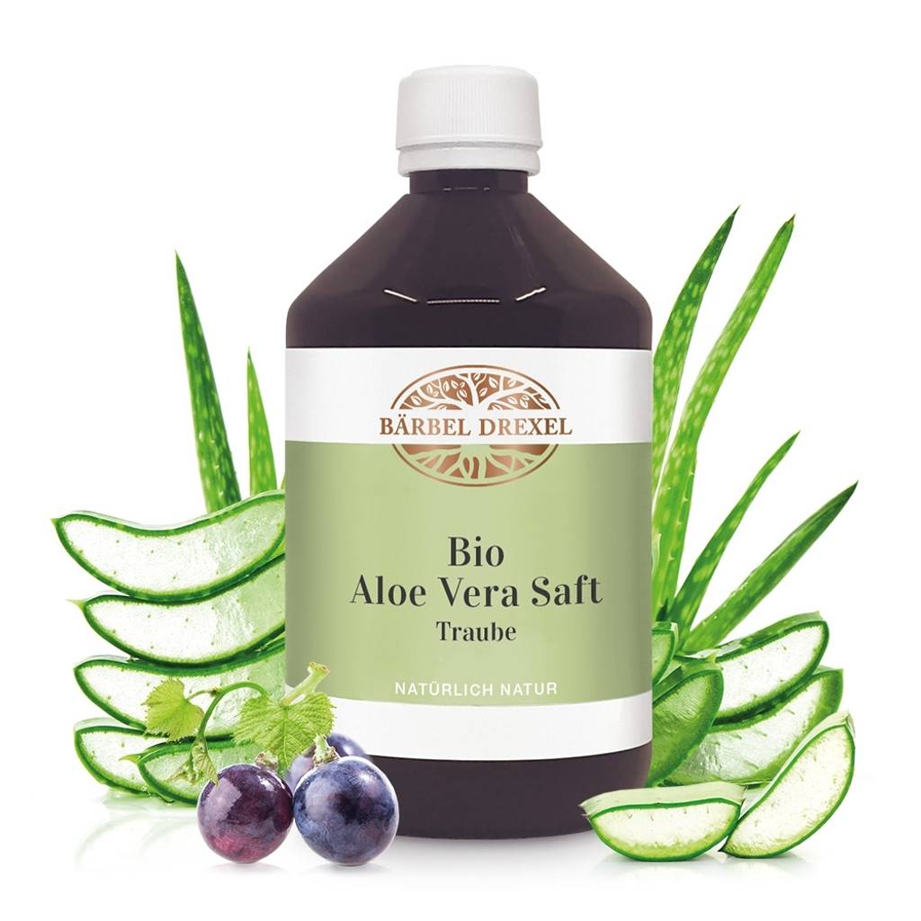 Bio Aloe Vera Saft Traube, 500 ml