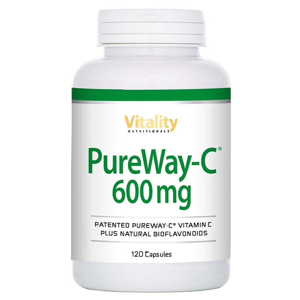 PureWay Vitamin C 600 mg - 120 kapsler - quantity-1