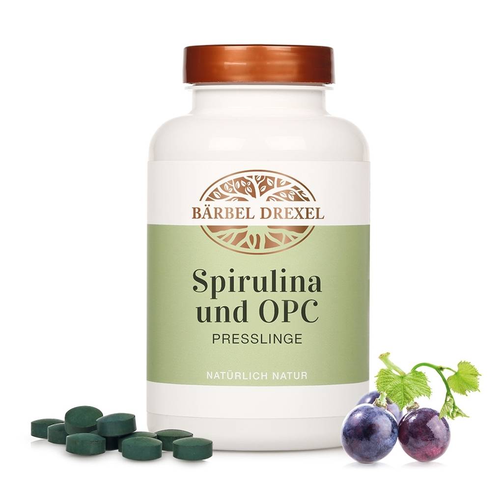 Spirulina und OPC Presslinge