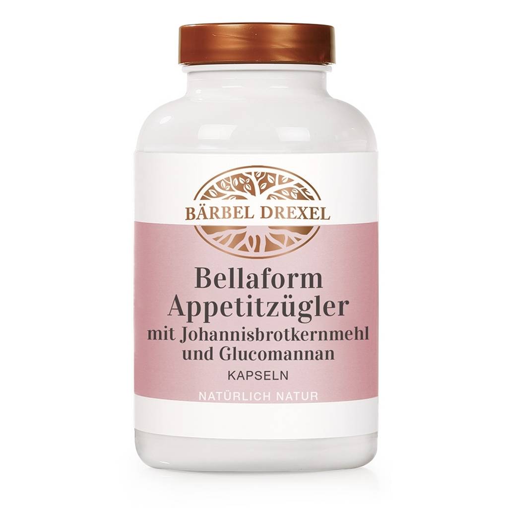 Bellaform Appetitzügler mit Johannisbrotkernmehl und Glucomannan Kapseln, 158 g, 180 Stück