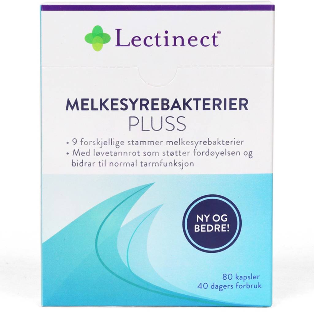 Lectinect Melkesyrebakterier Pluss - 80 kapsler - quantity-1