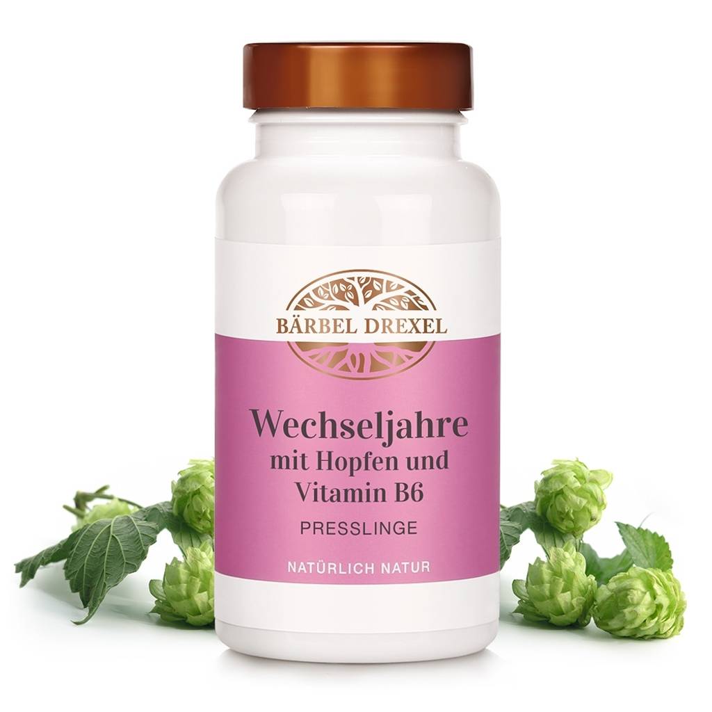 Wechseljahre mit Hopfen und Vitamin B6 Presslinge