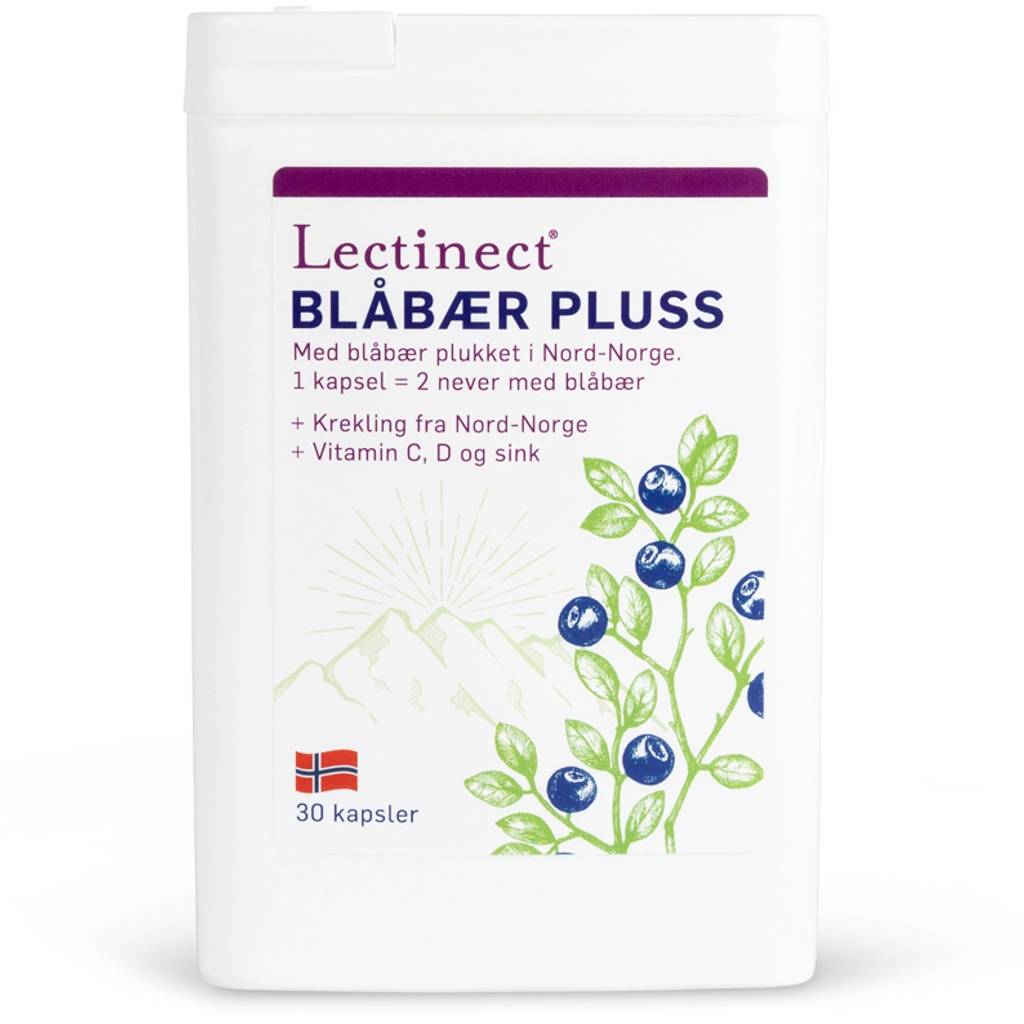 Lectinect Blåbær Pluss - 30 Kapsler - quantity-1