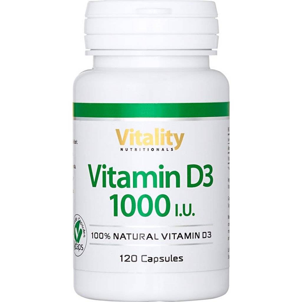 Vitamin D3 1000 IU - 120 kapsler - quantity-1