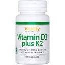 Vitamin D3 2500 plus K2 100 - 90  Capsules