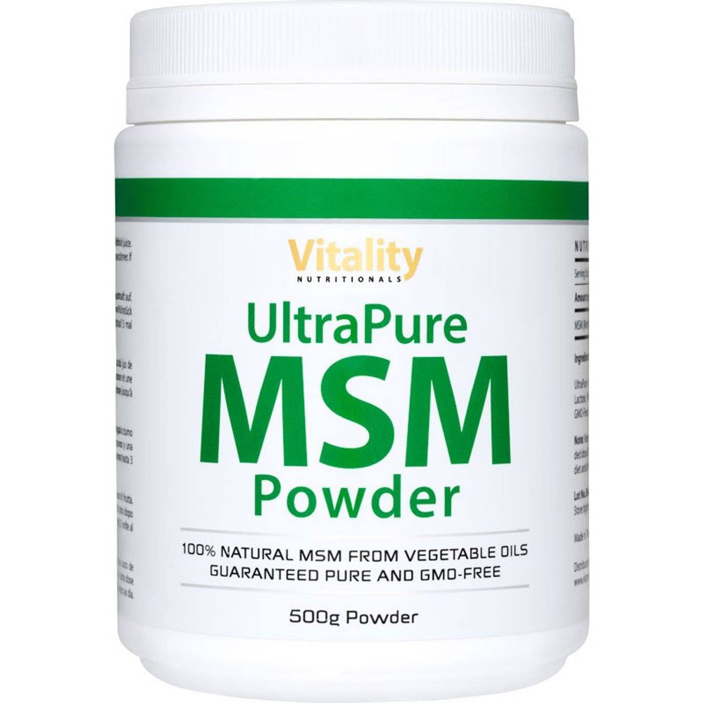 Compra polvere di MSM – Polvere UltraPure MSM - VitaminExpress