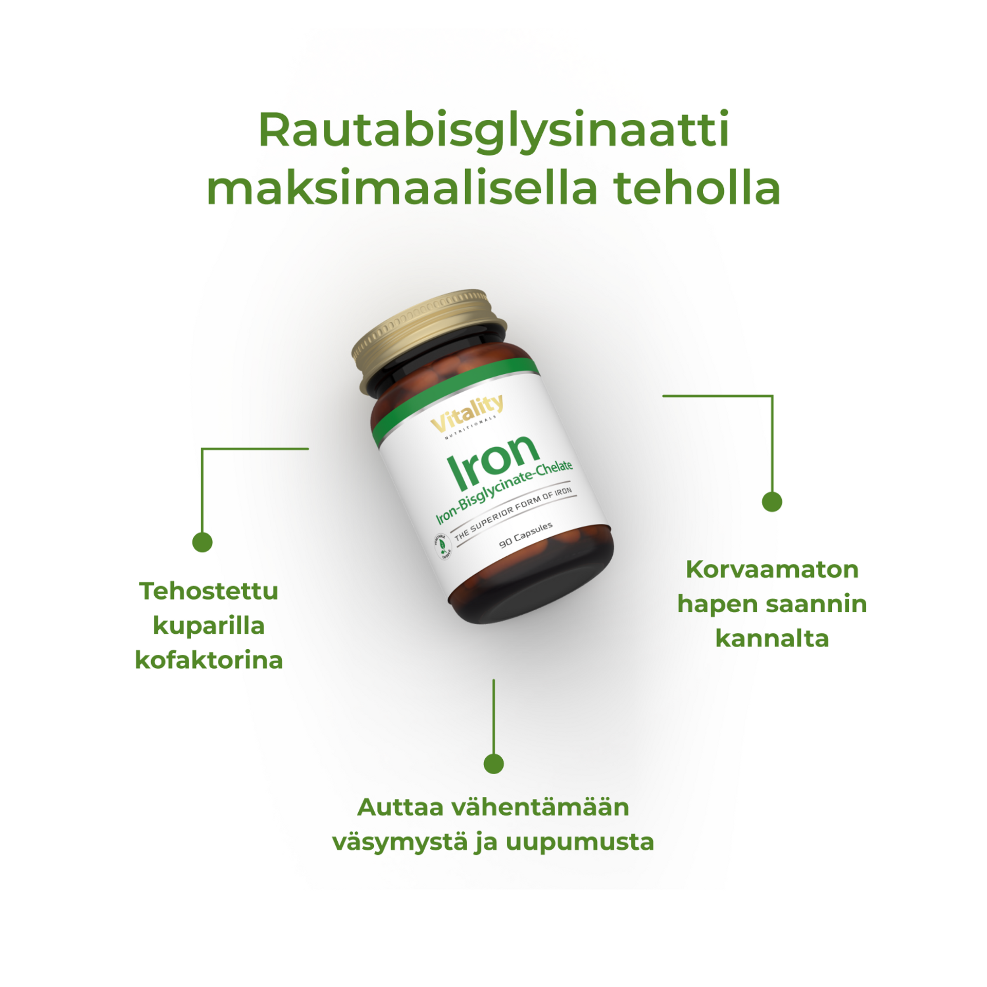 Tilaa rautakapselit IronBisglycinateChelate