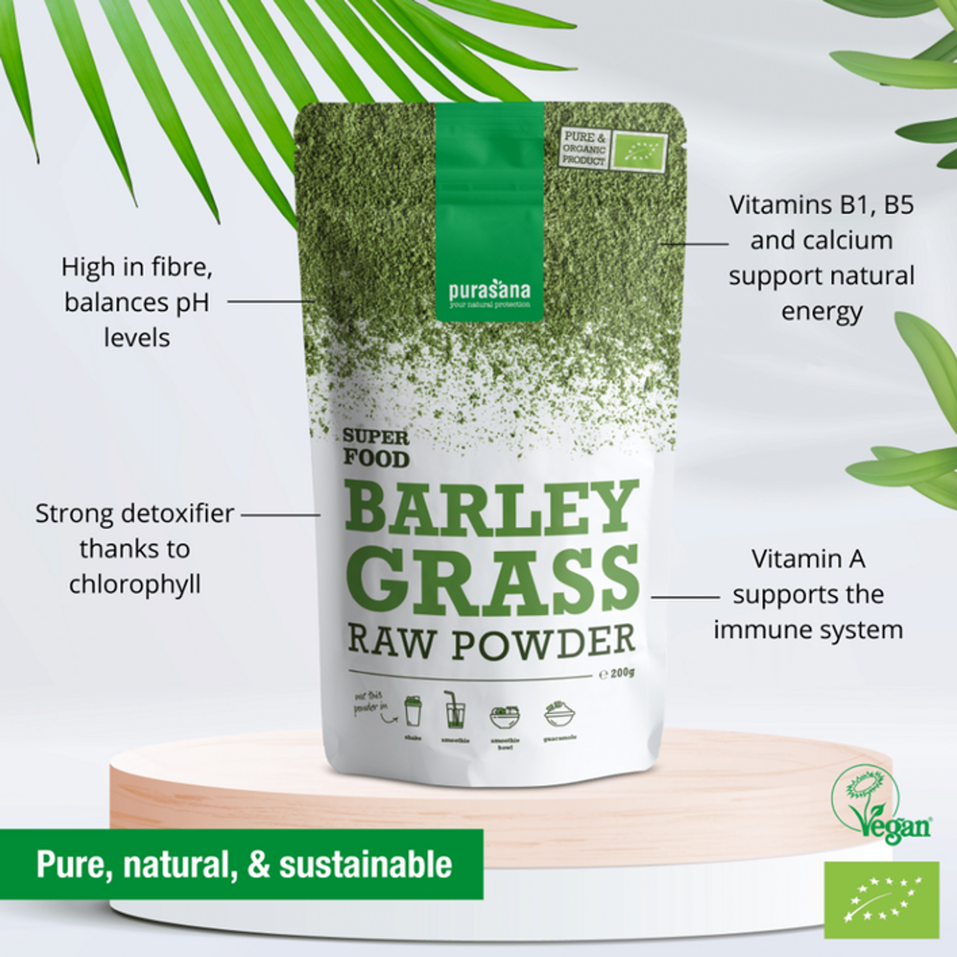 Green barley grass outlet powder