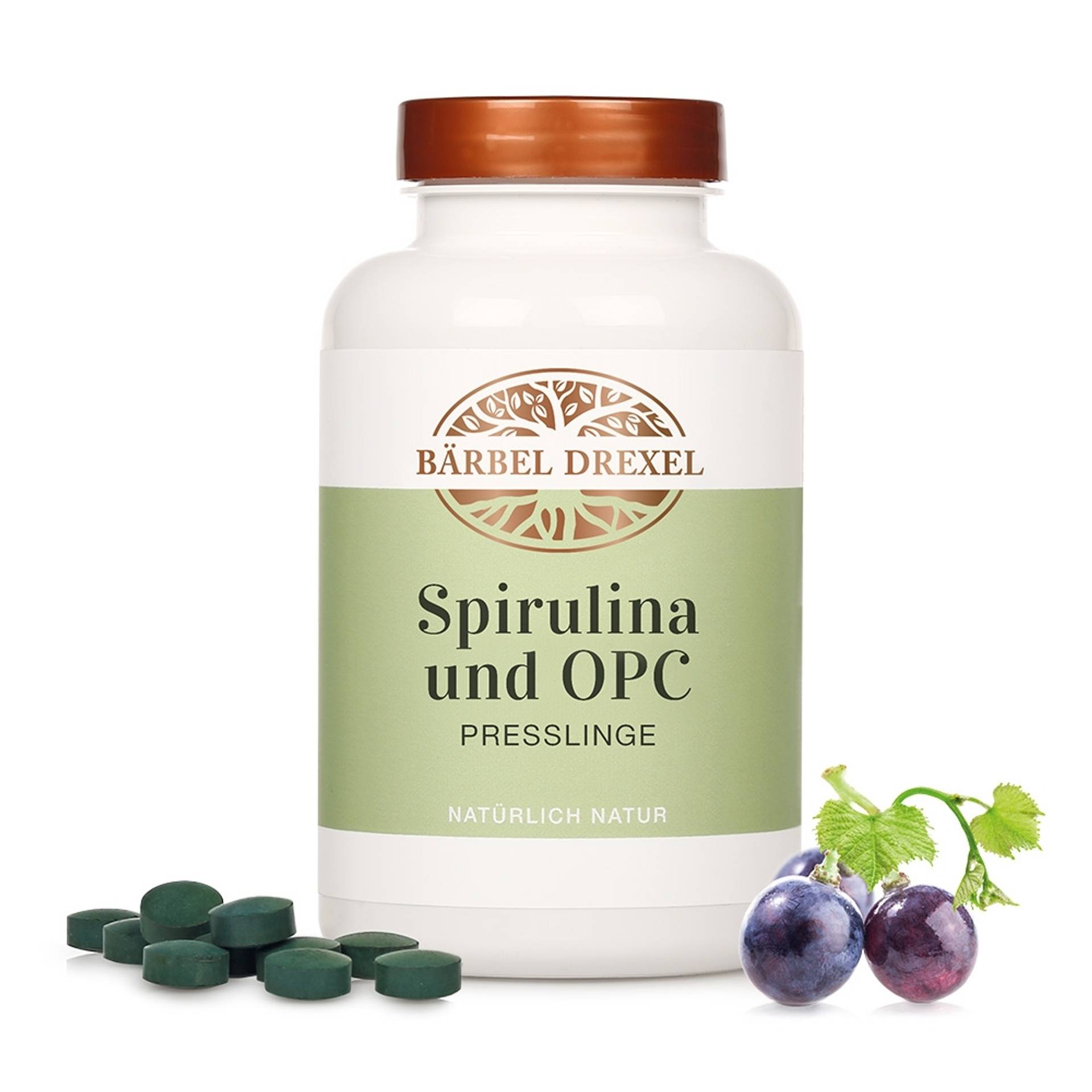 Spirulina und OPC Presslinge