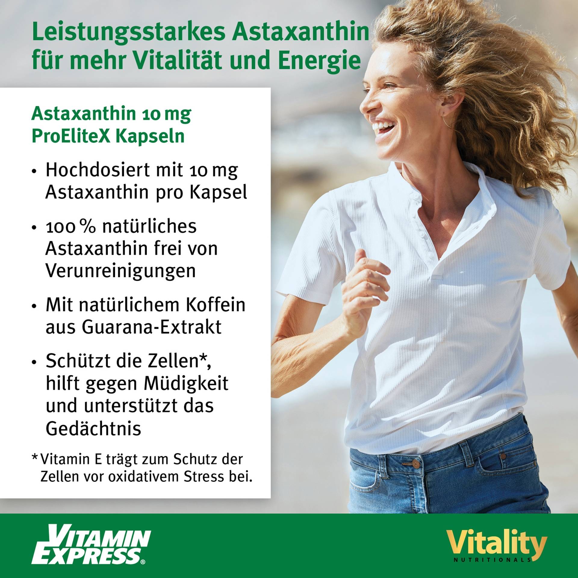 Astaxanthin hochdosiert Astaxanthin 10 mg ProEliteX Vitaminexpress