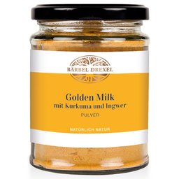 Golden Milk mit Kurkuma und Ingwer Pulver