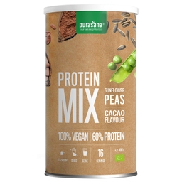 Veganer Proteinmix Erbse-Sonnenblumen-Kakao Bio