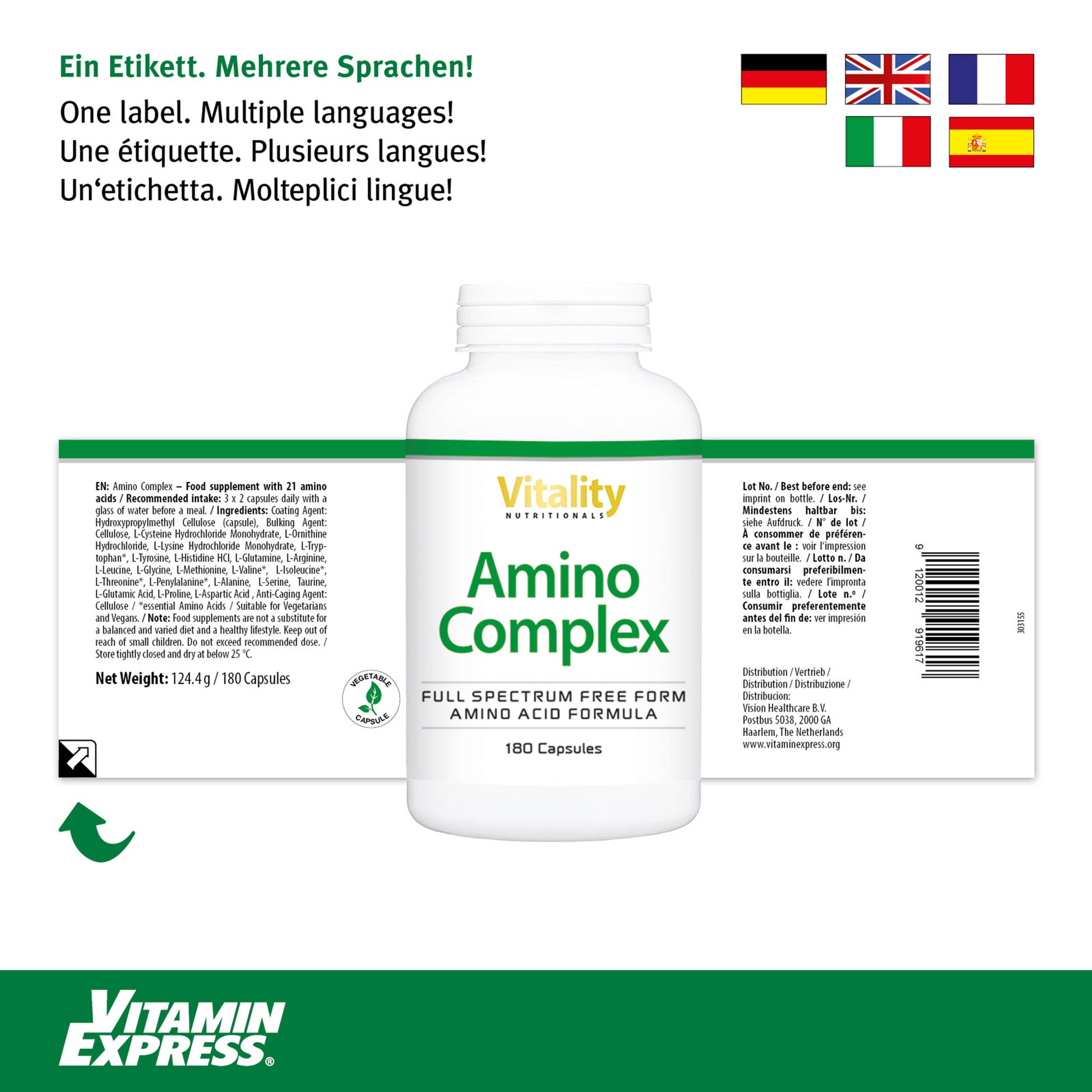 Amino Complex, Berry Flavored, Aminosäuren-Komplex, Beerengeschmack, 228 G (8 Oz