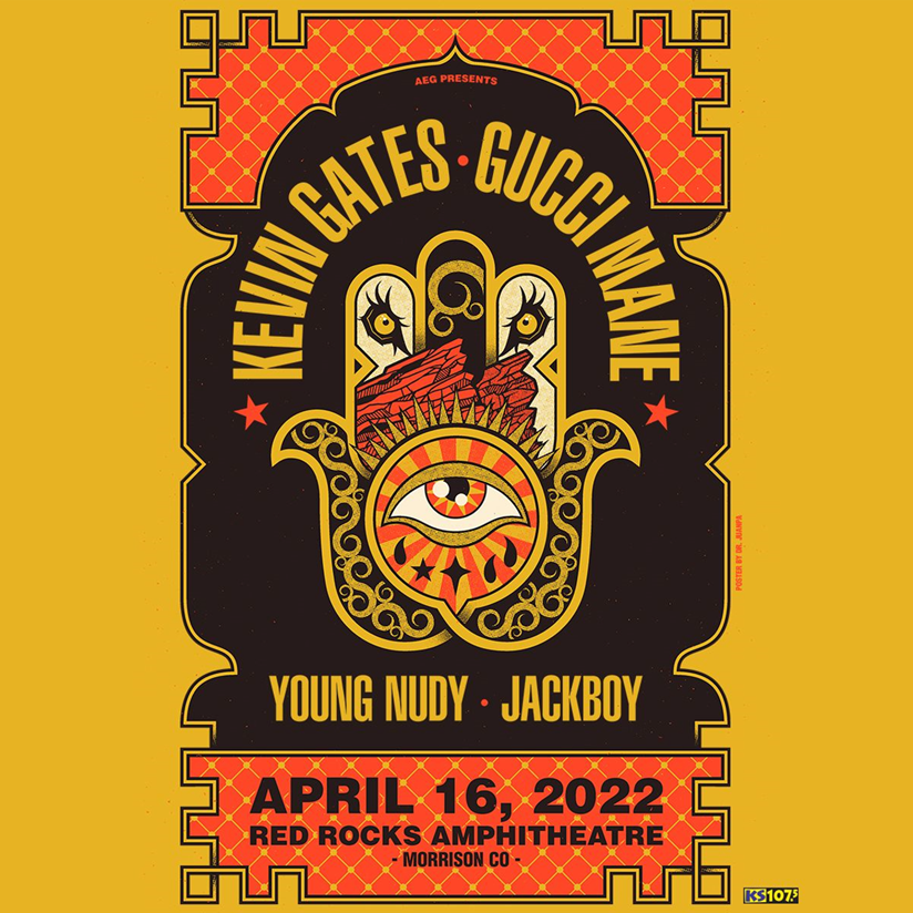 Kevin Gates & Gucci Mane Shuttle To Red Rocks April 16, 2022 - CID Colorado