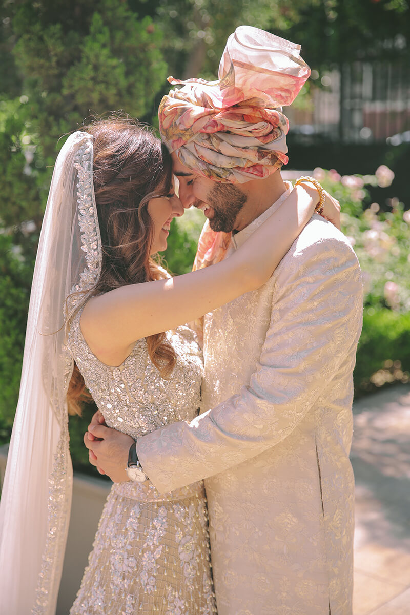 Vibiana Wedding Imran & Simmone in the Courtyard