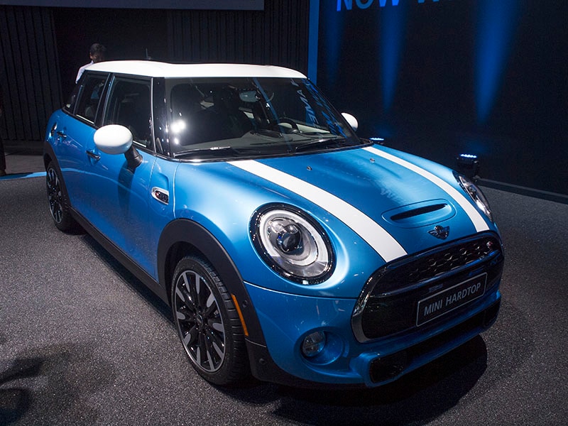 2014 LA Auto Show blue mini 