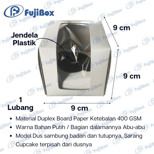 FUJIBOX DUS CUP CAKE | CC L1 9 X 9 X 9 | KOTAK CUP CAKE