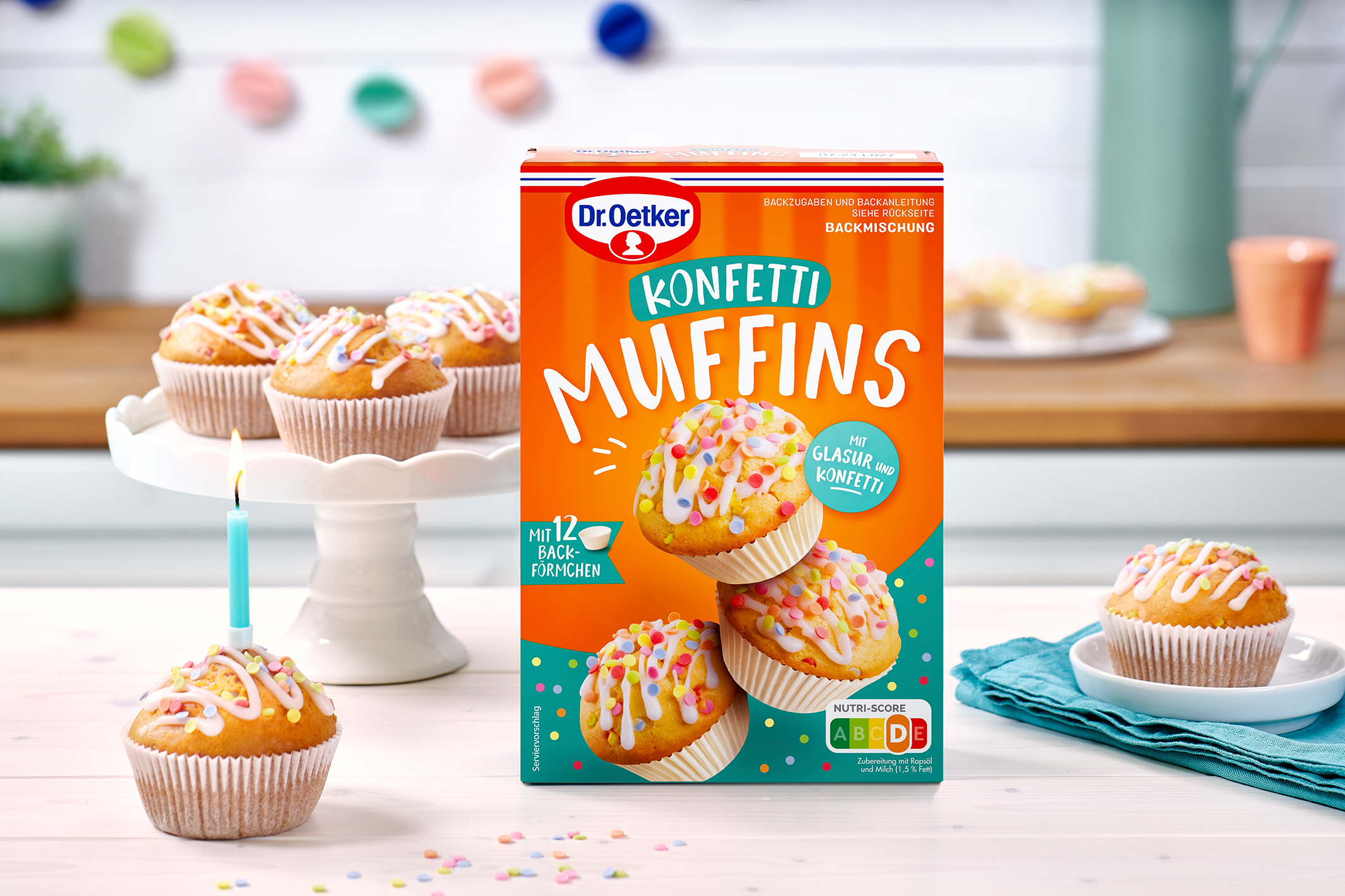 Konfetti-Muffins Backmischung | Dr. Oetker Presse-Information