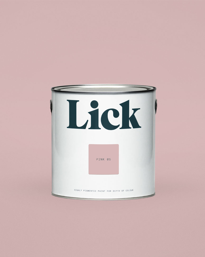 Pink 05: Dusty Blush Pink Paint - Matt Emulsion Paint | Lick