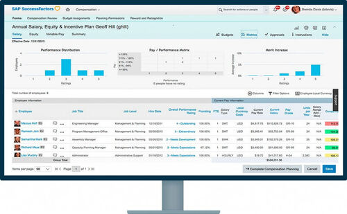 SAP Success Factors Screenshot