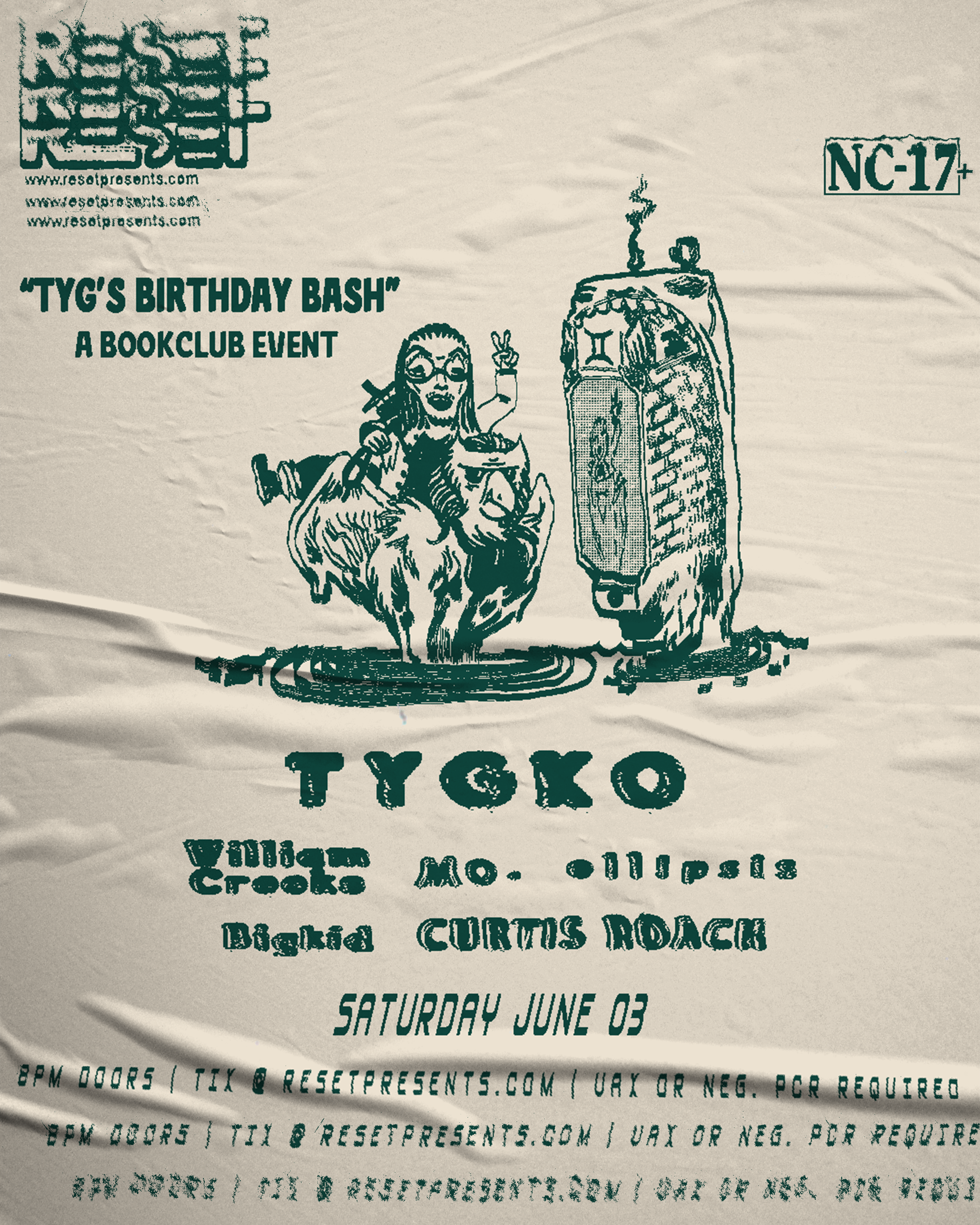 TYG's Birthday Bash flyer
