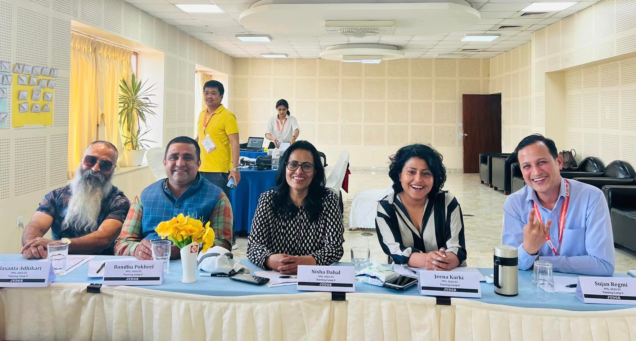 Jeena Karki in judging.jpg