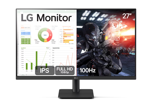 Imagem do produto Monitor PC Gamer LG 27” IPS, Full HD, 100Hz, HDMI - 27MS500-B em Mercado Livre