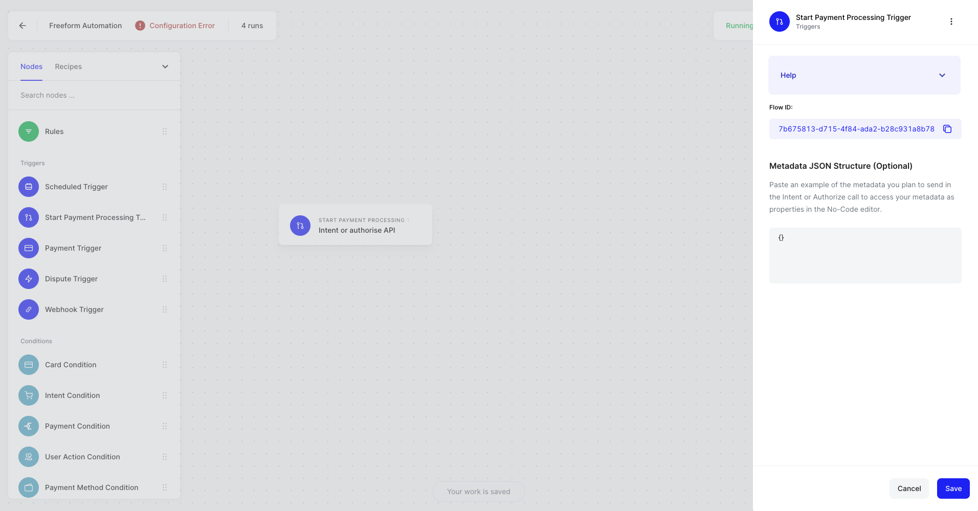 Start Payment Processing Trigger 