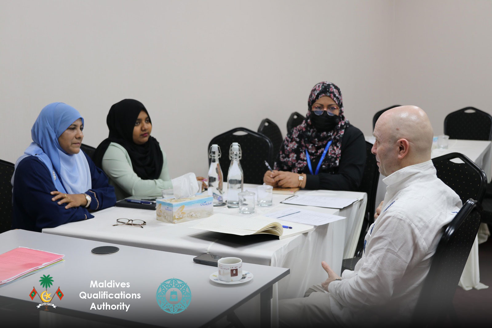 The unesco team engaged in a productive meeting with the maldives