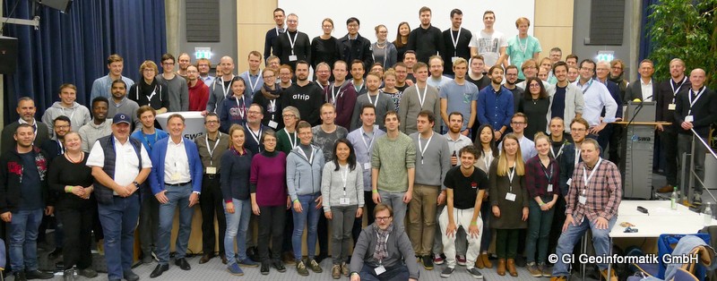 group picture of all participants of the swa hackathon 2018