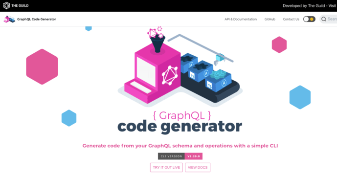 GraphQL code generator homepage.png