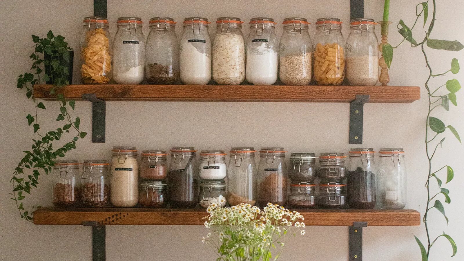 Kitchen jar shelf sale