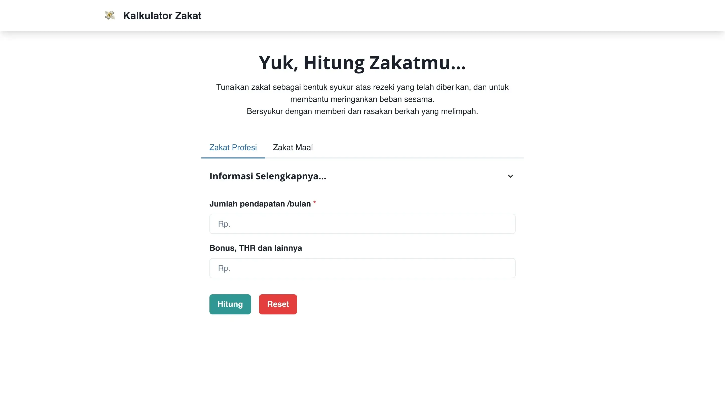 Zakat Kalkulator