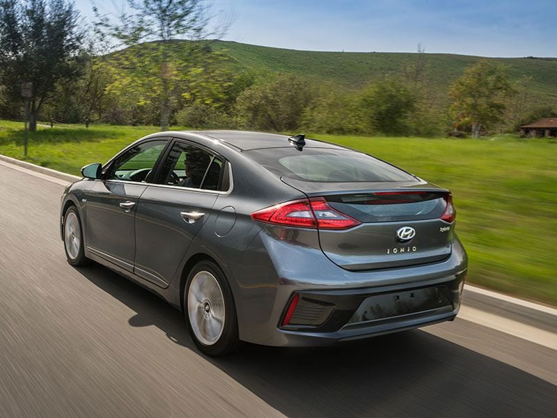 2017 Hyundai IONIQ Hybrid rear exterior ・  Photo by Hyundai 