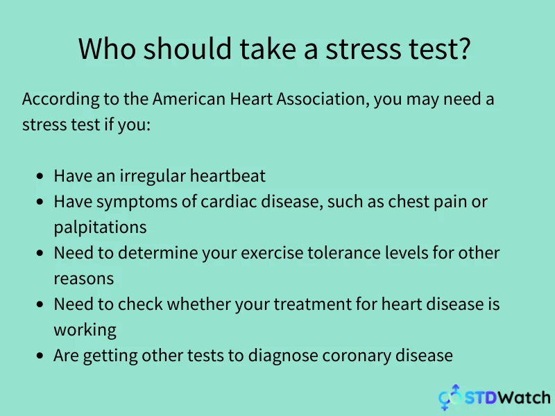 who needs a stress test infographic