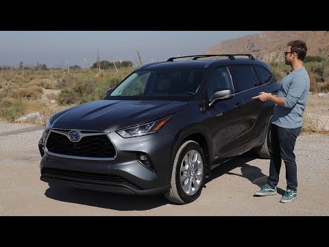 2021 Toyota Highlander Hybrid Test Drive Video Review