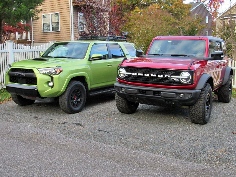 2022 Toyota 4Runner TRD Pro and 2021 Ford Bronco Wildtrak ・  Photo by Brady Holt