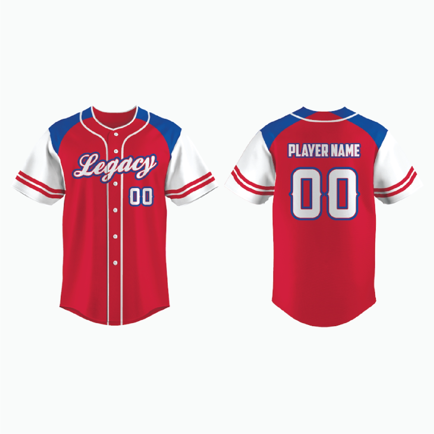 Wholesale Wholesale red color Baseball uniform full sublimation design by  own design OEM baseball jersey for team From m.