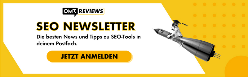 Anmeldung zum SEO Newsletter von OMR Reviews