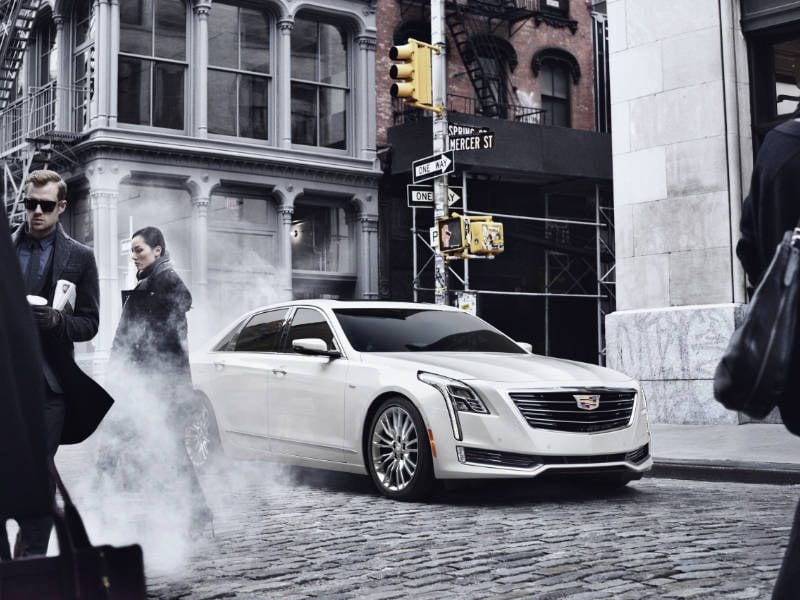 2017 Cadillac CT6 front quarter city hero ・  Photo by Cadillac