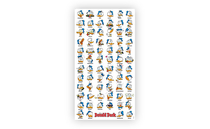 Donald Duck Poster - Hoofdjes