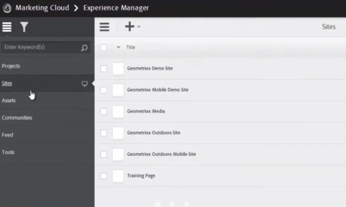Adobe Experience Manager Screenshot