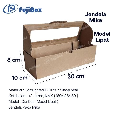 FUJIBOX DUS KARTON | CB KACA 30 x 10 x 8 | KARDUS JENDELA MIKA